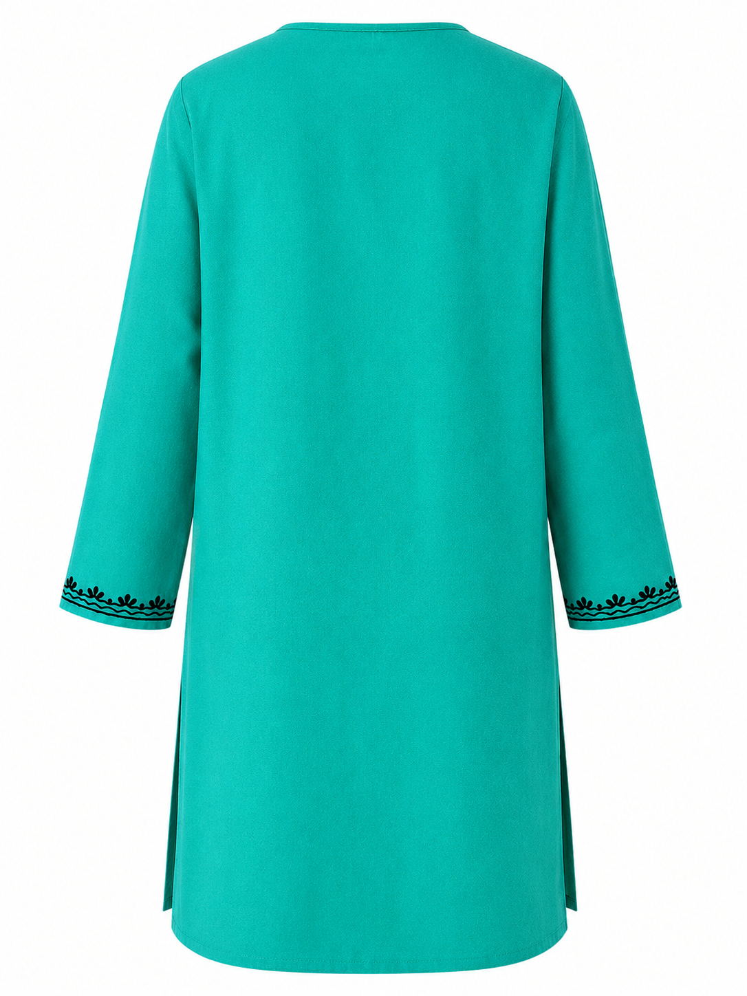 Noor : Aari embroidery summer kurti | Dark Teal